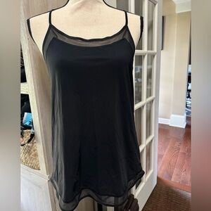 Lululemon black womens spaghetti strap tank top estimated size 4-6